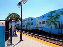 The Pompano Beach station—slated for rebuild—was not renovated or rebuilt during Tri-Rail's double-tracking but was redone later in the 2010s.