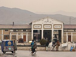 Quetta railway station was built during the British Raj