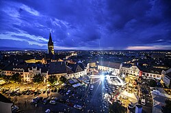 Sibiu (Hungarian: Nagyszeben, German: Hermannstadt), the 2007 European Capital of Culture