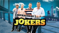 Intertitle from Season 3 to the first half of Season 9. From left to right: Q, Murr, Sal, and Joe.