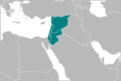 Map of Greater Syria/the Levant