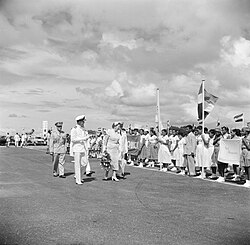 Royal visit of Queen Juliana and Prince Bernhard in 1955