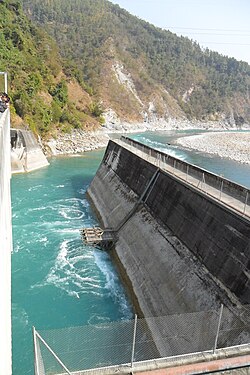 Middle Marsyangdi Hydroelectric Dam. Nepal has significant potential to generate hydropower, which it plans to export across South Asia.