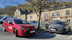 POD cars in Hebden Bridge, UK. POD is a community-owned car club run by local volunteers.