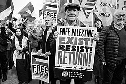 Protest in support of the Palestinian right of return