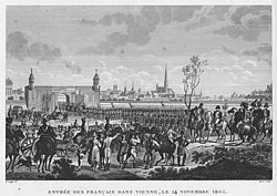 The French entering Vienna on 13 November 1805