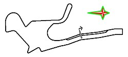 Track layout of the street circuit used by IMSA GT in 1983–1985