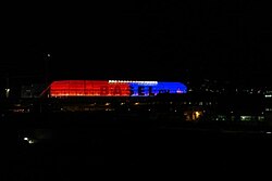St. Jakob-Park at night