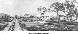 La Sabana and its new railway station in 1899