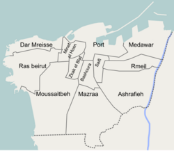 Beirut's districts.