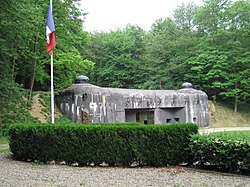 The main entrance of the Ouvrage Schoenenbourg from the Maginot Line