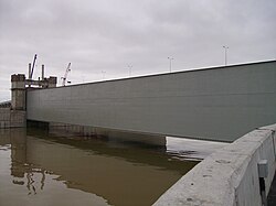 The Saint Petersburg Dam was completed when Matviyenko was in office. The dam is the last part of the Saint Petersburg Ring Road, with the longest sub-sea tunnel in Russia going below the dam's largest lock.