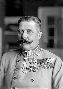 Archduke Franz Ferdinand, heir presumptive to the throne of Austria-Hungary