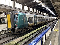 London Northwestern Railway Class 350 entering Euston from the West Coast Main Line