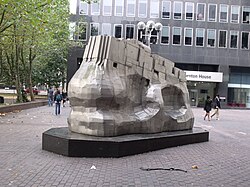 Piscator, a sculpture in the London Borough of Camden by Eduardo Paolozzi