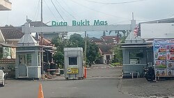 Duta Bukit Mas, an example of a gated community in Semarang, Indonesia.