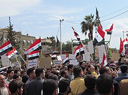 Anti-Assad demonstrations in Douma, 8 April 2011