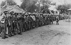 Paraguayan troops in Fortín Alihuatá, 1932