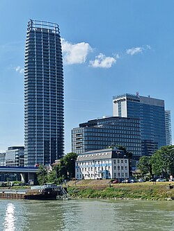 Residential building Eurovea Tower, the tallest building in Slovakia