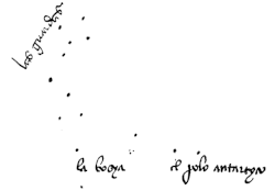 Sketch of the southern celestial sky by Portuguese astronomer João Faras (1 May 1500)