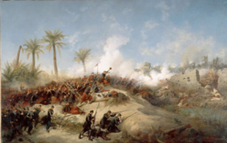 The Assault on Zaatcha by Jean-Adolphe Beaucé, 1855