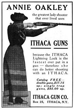Ithaca Gun Company's Annie Oakley gun in 1916