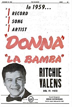 Billboard advertisement, December 15, 1958
