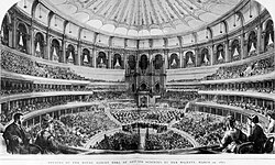 The Royal Albert Hall of Arts and Sciences was opened by Her Majesty on 29 March 1871.