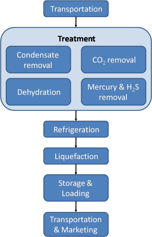 A typical LNG process