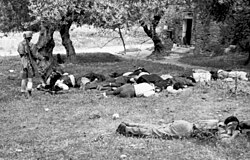 Civilians murdered by Luftwaffe paratroopers in Kondomari, Crete