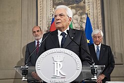 President Mattarella during the August 2019 consultations