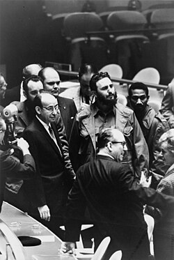 Fidel Castro at the United Nations General Assembly in 1960