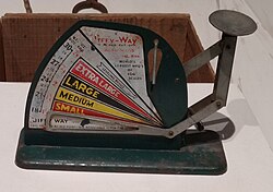 A scale for grading eggs