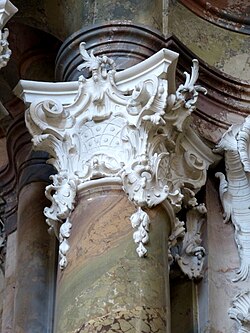 Rococo capital at Engelszell Abbey, Austria (1754–1764)