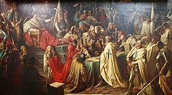Second Peace of Toruń, 19th-century painting by Toruń-born painter Marian Jaroczyński, exhibited in the local District Museum