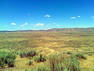 Sagebrush Shrubland is typical of Northwestern Colorado. This ecosystem dominates here in Wolf Creek Wildlife Management Area, near Massadona, CO.