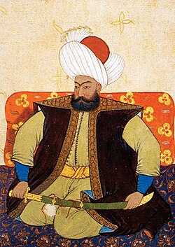 Ottoman miniature of Osman I by Yahya Bustanzâde (18th century)
