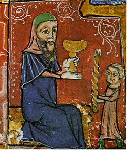 Observing the Havdalah ritual, 14th-century Spain