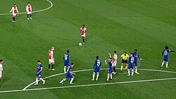 Against Chelsea in the 2019-2020 UEFA Champions League