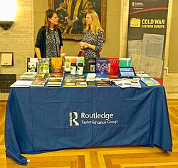 The Routledge stand at Senate House History Day 2018