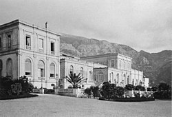 A seaside façade in Monte Carlo in Monaco in the 1870s