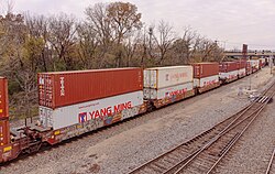 40 foot containers on the BNSF line through La Crosse