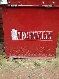 NCSU Technician newspaper stand