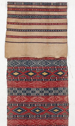 Antique Woven Textile from Bhutan with natural dyes - courtesy the Wovensouls collection