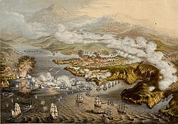 The eleven-month siege of a Russian naval base at Sevastopol during the Crimean War