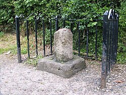 Remains of one of four medieval stone boundary markers for the sanctuary of Saint John of Beverley in the East Riding of Yorkshire