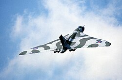 An RAF Avro Vulcan B.Mk.2 strategic bomber