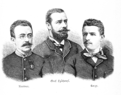 Gustav Kreitner, Béla Széchenyi, and Lajos Lóczy led an expedition to Inner Asia in 1877–1880.