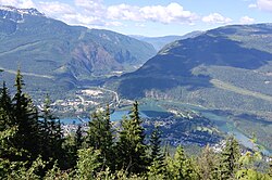 View of the temperate rain forest in Mount Revelstoke National Park, British Columbia, Canada