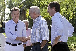 Santilli with mayor Mauricio Macri